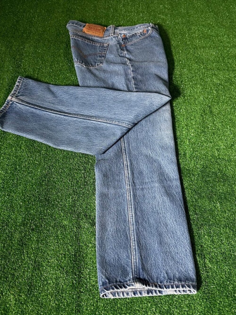 Vintage 2001 Levi's 501XX Shrink To Fit STF Rigid Denim Jeans 36x30 Button Fly